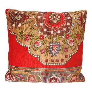 Turkish Handmade Rug Pillow Cushion Cover 26'' X 28'' For Sale