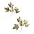 Vintage Metal Wall Art Brass Maple Leaf Wall Sculptures – Pair For Sale
