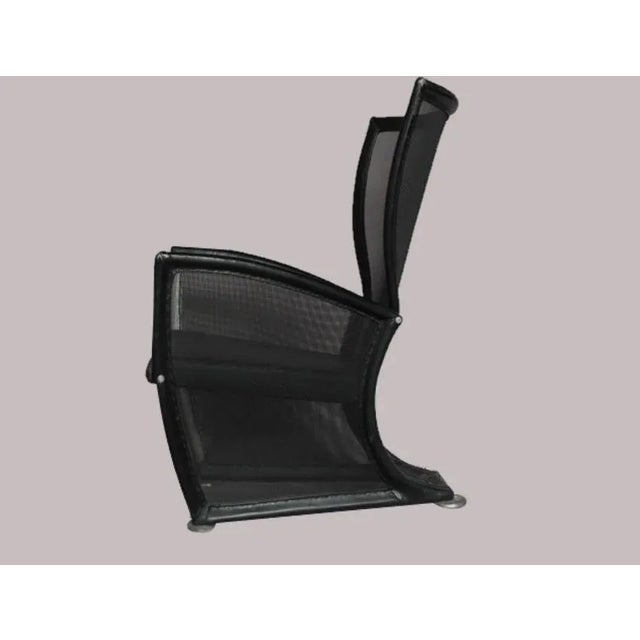 Vintage Italian Leather Lounge Chair from Paolo Nava, 1970s For Sale - Image 4 of 5
