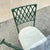 Metal Vintage Hollywood Regency Faux Bamboo Lattice Metal Green Dining Set - 5 Pc Set For Sale - Image 7 of 12