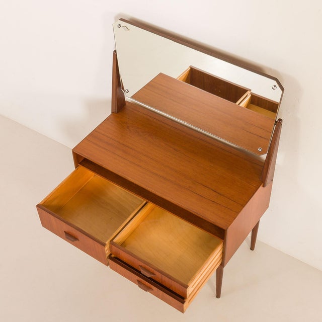 Mid-Century Scandinavian Vanity with Adjustable Mirror, 1960s For Sale - Image 16 of 18