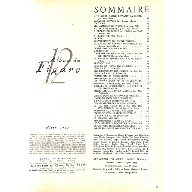 Album Du Figaro 12: Collections d'Hiver Automne 1947 For Sale - Image 18 of 18