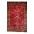 Antique Persian Sarouk Area Rug, Hand-Knotted Wool, Allover Floral Pattern, 4x6, Red & Navy For Sale