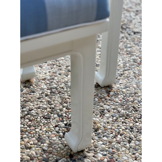 1980s Ming Style Console/Sofa Table and Matching Benches in Serena & Lily For Sale - Image 17 of 18