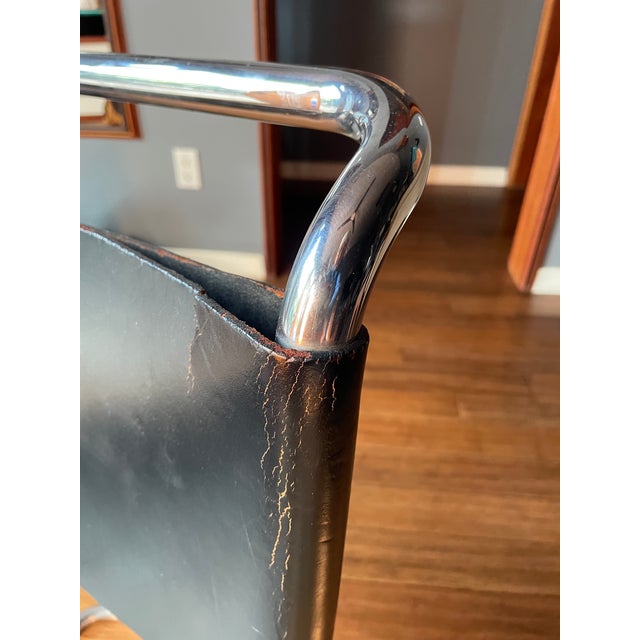 Pair of ca.1980 Attributed to Mies van der Rohe Mr10 Dining Chairs For Sale - Image 13 of 18