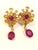 Bochic "Orient" Ruby, Yellow Sapphire Earrings Set 18K Gold & Silver For Sale - Image 13 of 18