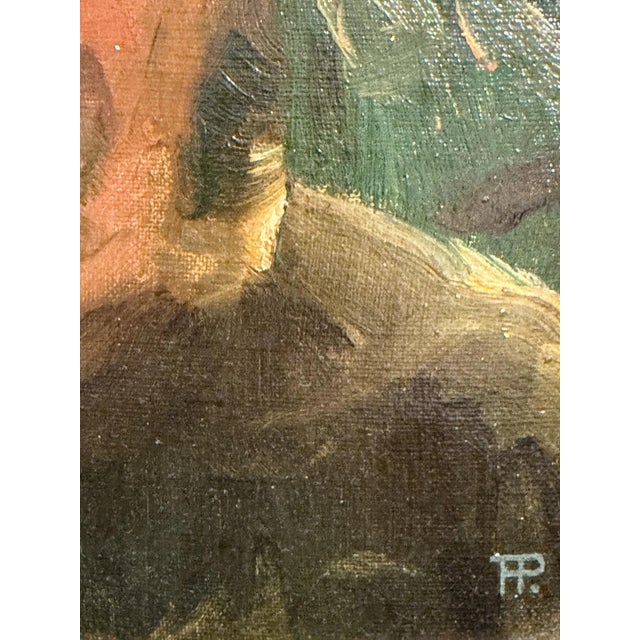 Piet Hein Eek Heinrich Pforr, Portrait Composition, Oil Painting on Canvas For Sale - Image 4 of 11