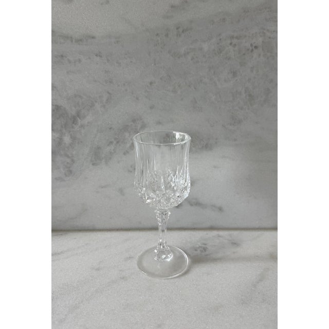 Set of 7 Cristal d'Arques Longchamp Wine Glasses For Sale In Austin - Image 6 of 9