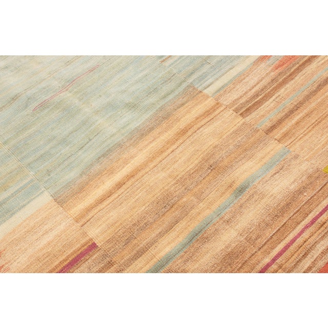 2010s 2010s Vintage Persian Beige and Brown Multicolor Wool Kilim by Rug & Kilim For Sale - Image 5 of 7