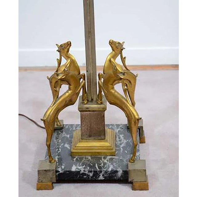 Art Deco Art Deco Floor Lamp in the Manner of Edgar Brandt For Sale - Image 3 of 4