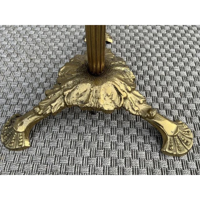 Victorian Style Brass Free Standing Coat Rack with Horses Decoration, 1960s For Sale - Image 6 of 12