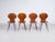 Brown Dining Chairs by Carlo Ratti for Industria Legni Curvati, 1950s, Set of 4 For Sale - Image 8 of 8