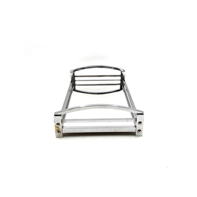 Modernist Mirrored Tray by Jacques Adnet for Maison Adnet, France, 1940-1950 For Sale - Image 6 of 18