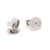 0.45ctw Diamond Cluster Stud Earrings, 14k White Gold, Width 6.5 Mm For Sale - Image 4 of 4