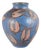 Large Blue Glazed Stoneware Vase and Floral Decorationation from Kähler, 1930s For Sale