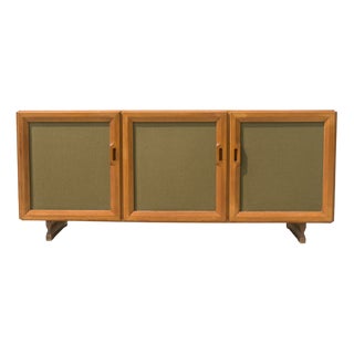 MB 15 Sideboard in Walnut and Olive Fabric by Franco Albini and Franca Helg for Poggi, 1957 For Sale