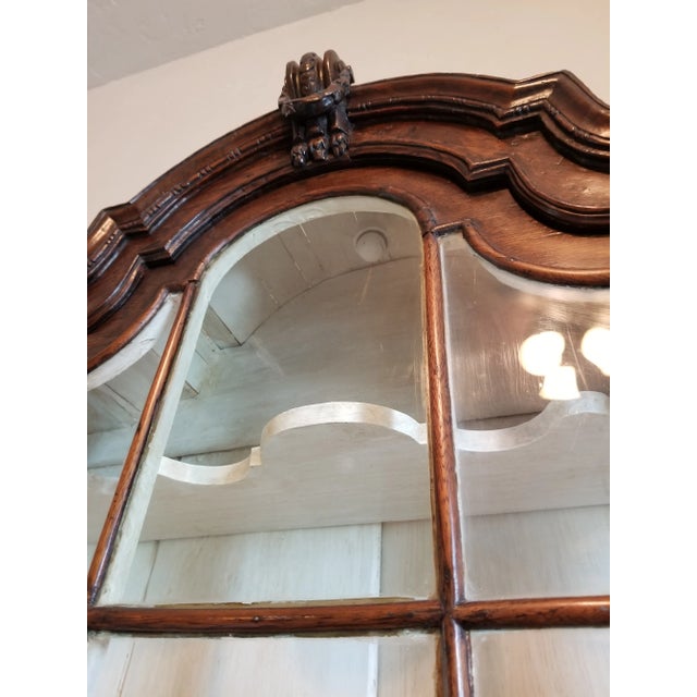 Brown Small 18th Century Dutch Display Cabinet For Sale - Image 8 of 12