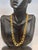Metal 18 Karat Yellow Gold Hammered Double Oval Graduating Link Necklace 21 Gm For Sale - Image 7 of 8