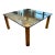 1970s Leon Rosen for Pace Collection Brass and Glass Dining Table For Sale