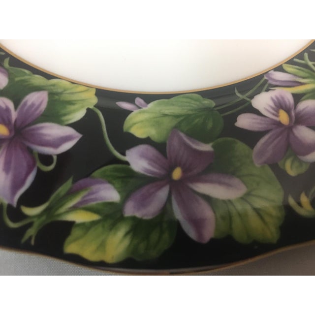 Royal Albert Provincial Flowers Porcelain Violets 18 Piece Dessert Set For Sale - Image 10 of 11