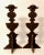 Wood Italian Trompe L’oeil Pricket Candlesticks 29" Height, a Pair For Sale - Image 7 of 8