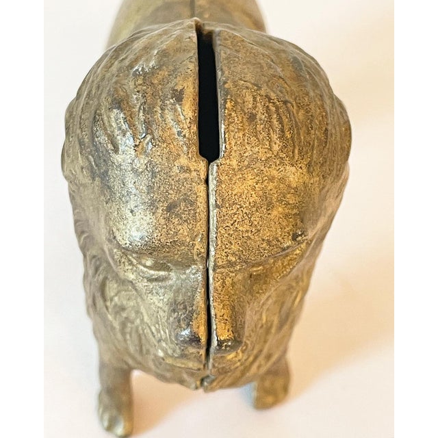 Metal Early 20th Century Cast Iron Lion For Sale - Image 7 of 8