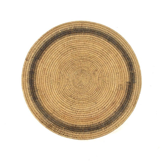 Early 20th Century Makenge Flat Wedding Basket Zambia 18 Inch For Sale In Denver - Image 6 of 7