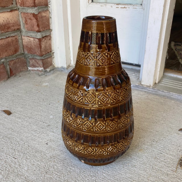 Vintage Italian Bitossi Vase, Signed For Sale In Charleston - Image 6 of 6