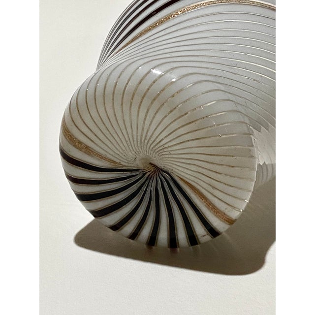White Dino Martens 1954 Merano Vase Vintage Black, White, and Copper Mid Century Beauty! For Sale - Image 8 of 11