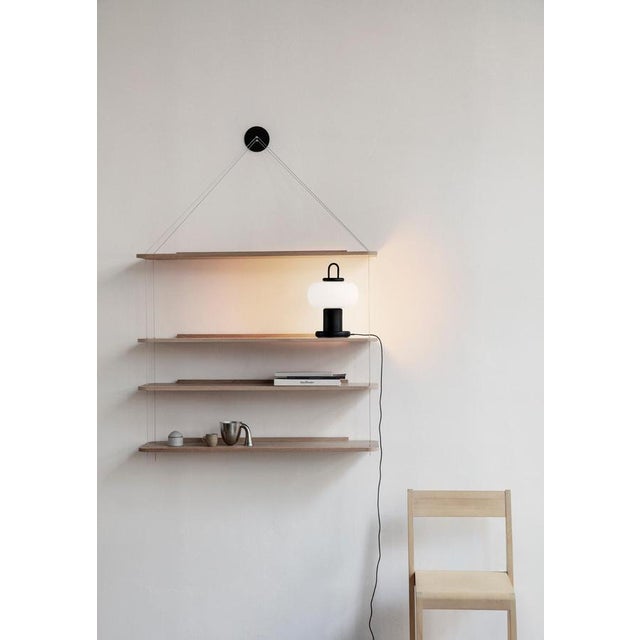 Glass Nox Wireless Table Lamp in Opaline Glass & Aluminum from Alfredo Häberli For Sale - Image 7 of 18