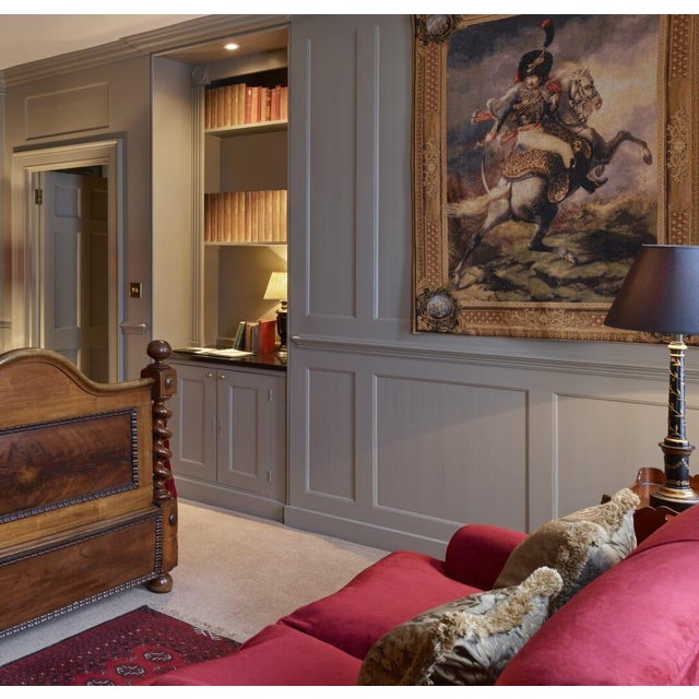 From an early 19th Century painting called 'The Charging Chasseur'. This officer of the army in full regalia, sits astride...