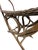 Vintage Woven Rattan & Bamboo Stool With Sculptural Loop Base For Sale - Image 6 of 18