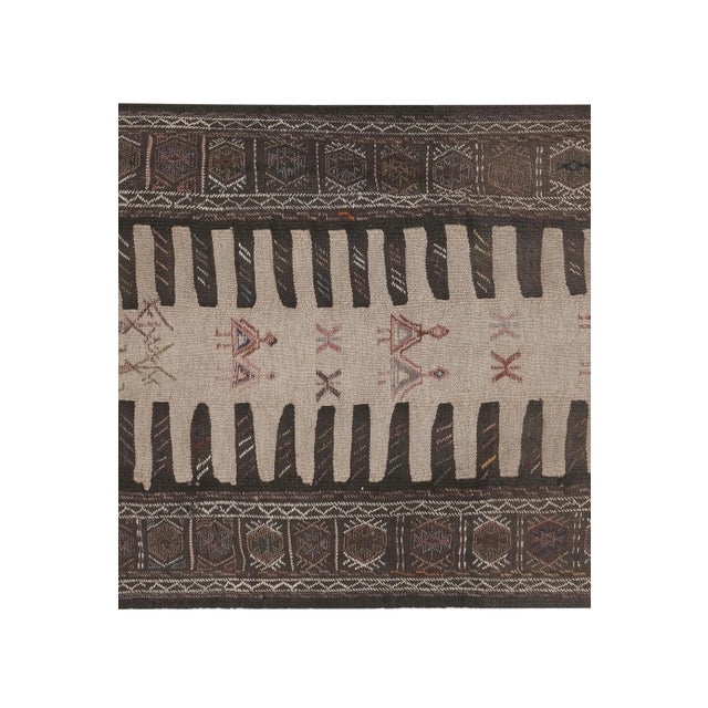 1960s Vintage Turkish Animal Pictorial Sumac Rug 3'3'' X 5'11'' For Sale - Image 5 of 13