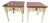 Late 20th Century Pair of American Martinsville MCM Hollywood Regency Accent Nightstands Side Tables For Sale