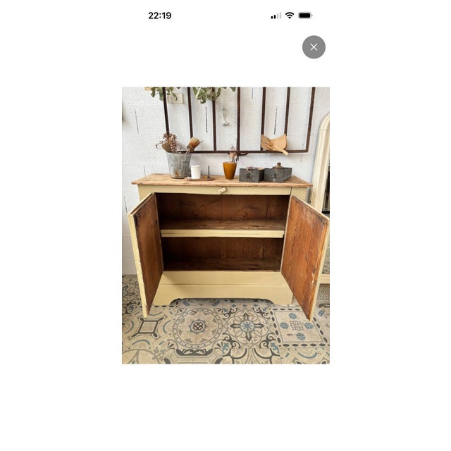 Wood Parisian Beige Buffet, 1940s For Sale - Image 7 of 9