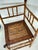 Antique English Burnt Bamboo Corner Chair or Shelf. For Sale - Image 9 of 10