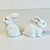 1950s Vintage Boho Chic Arts & Crafts Ceramic Bunny Figural - A Pair, Easter. For Sale - Image 6 of 15