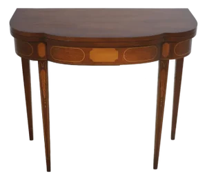 Federal Style Mahogany Flip Top Hall or Game Table