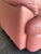 Postmodern Postmod Pink Leather Loveseat W/ Otto For Sale - Image 3 of 18
