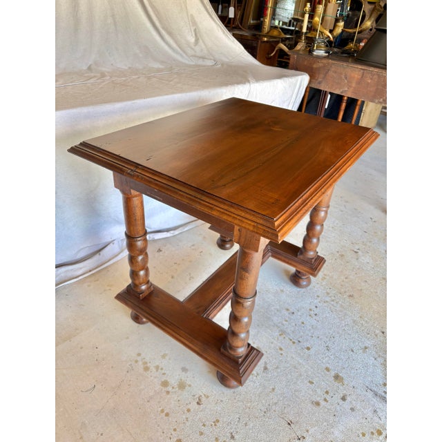 Found in the South of France, this 19th Century French Walnut Side Table dates back to the late 1800's. The piece features...