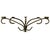 Vintage Hollywood Regency Gilt Metal Rope & Tassel Glass Wall Shelf For Sale - Image 4 of 4