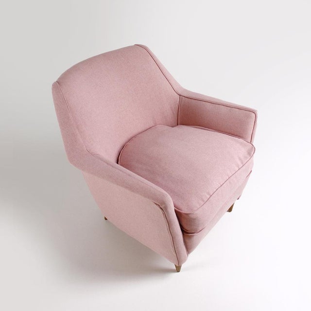 Vintage Lounge Chair with Tapered Wooden Legs, 1950s For Sale - Image 3 of 12