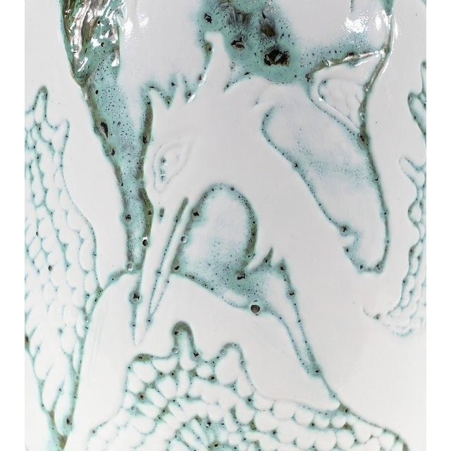 Les Pélicans Vase by L. Alaurent, 1950 For Sale - Image 13 of 18