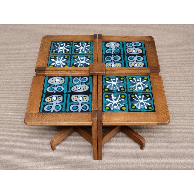 1950s Vintage Side Tables by Guillerme & Chambron for Votre Maison, 1950s, Set of 4 For Sale - Image 5 of 16