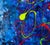 Blue Ocean Lights - Expressionist Composition in Acrylic on Canvas by Charles David Francis For Sale - Image 8 of 9