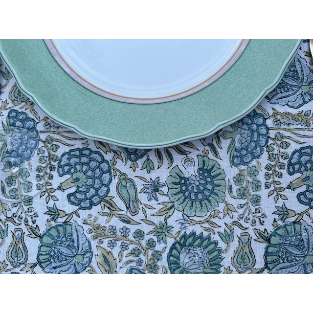 Ceramic 1940s Wedgwood English Cottage Cream & Mist Dinner & Side Plates - Set of Six For Sale - Image 7 of 13