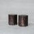 A pair of primitive wabi-sabi style side tables. carved wood, belgium, c1950s. very heavy, we believe these may be scarce...