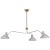 AERIN for Visual Comfort Signature Charlton Large Triple-Arm Chandelier in White For Sale