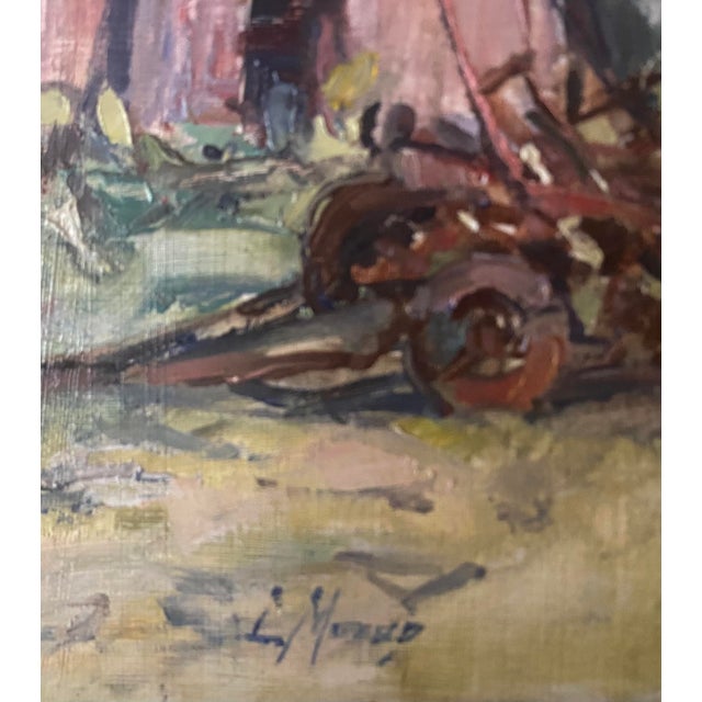 2020s "Seeking Shade" ~ Lorie Batson, Original Oil Painting. A Quiet Farm Scene With a Mini Donkey Seeking Shade Under an Old Barn Roof. For Sale - Image 5 of 8