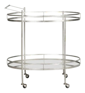 Charlie Bar Cart in Silver